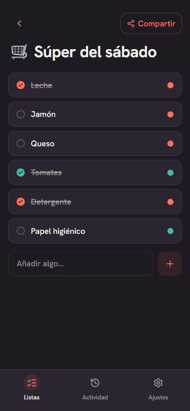 El Punto Vivo encendiéndose en cada ítem